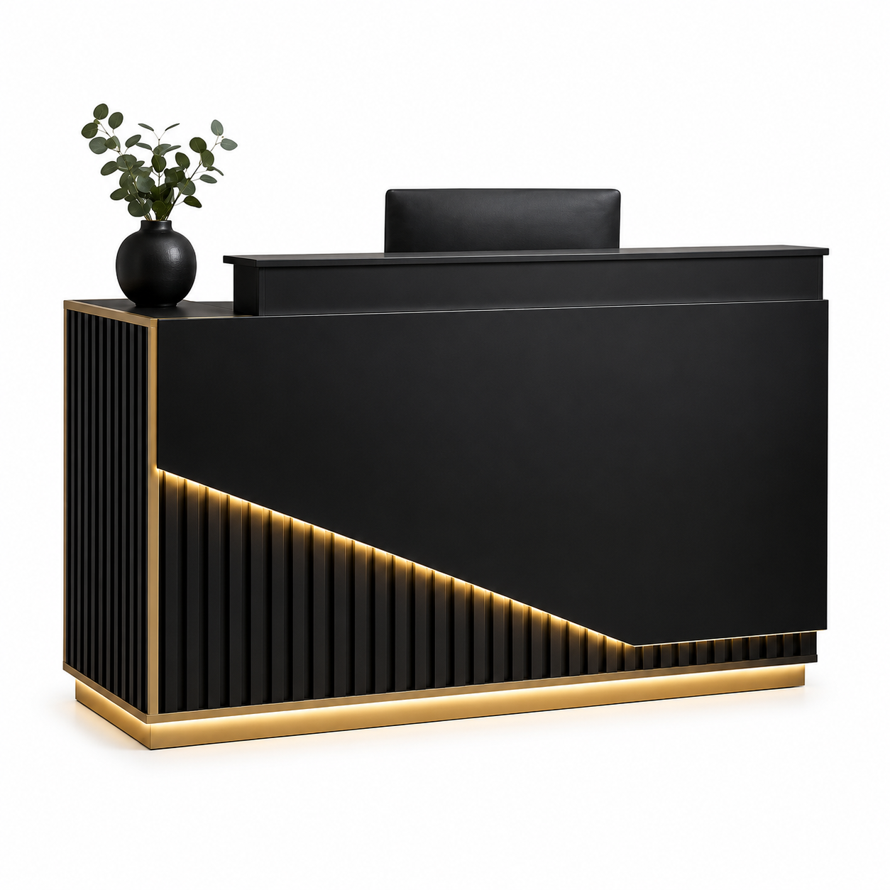 DuraSleek Rose Gold. Signature Reception Desk