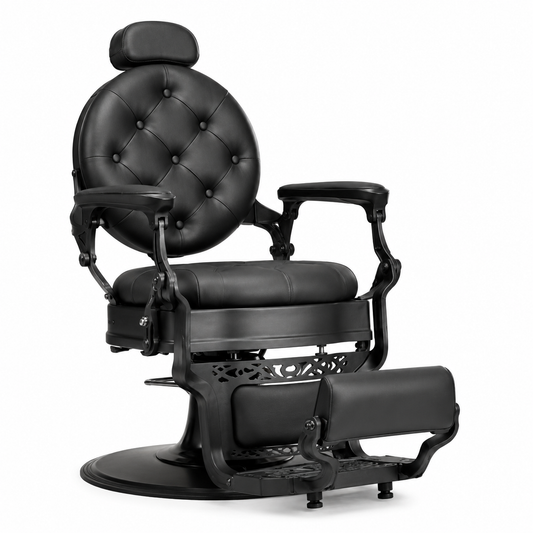 DuraSleek Noir. Black Executive Barber Chair