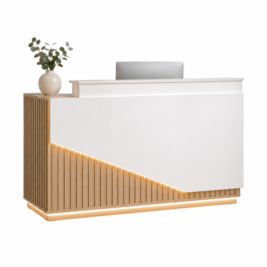 DuraSleek Rose Gold. Signature Reception Desk