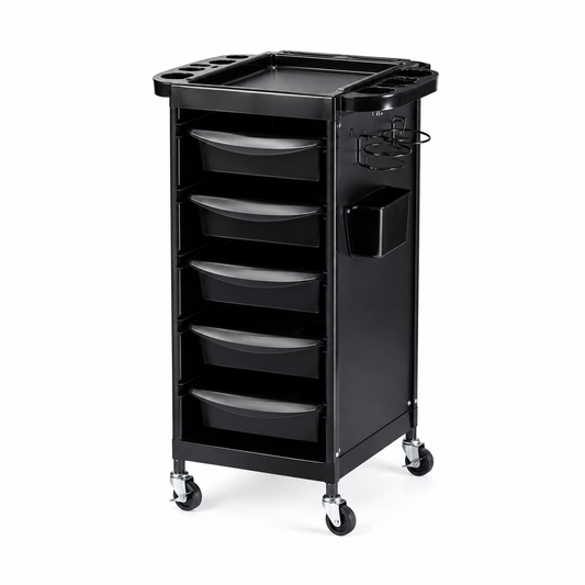 DuraSleek Carbon. Rolling Salon Trolley