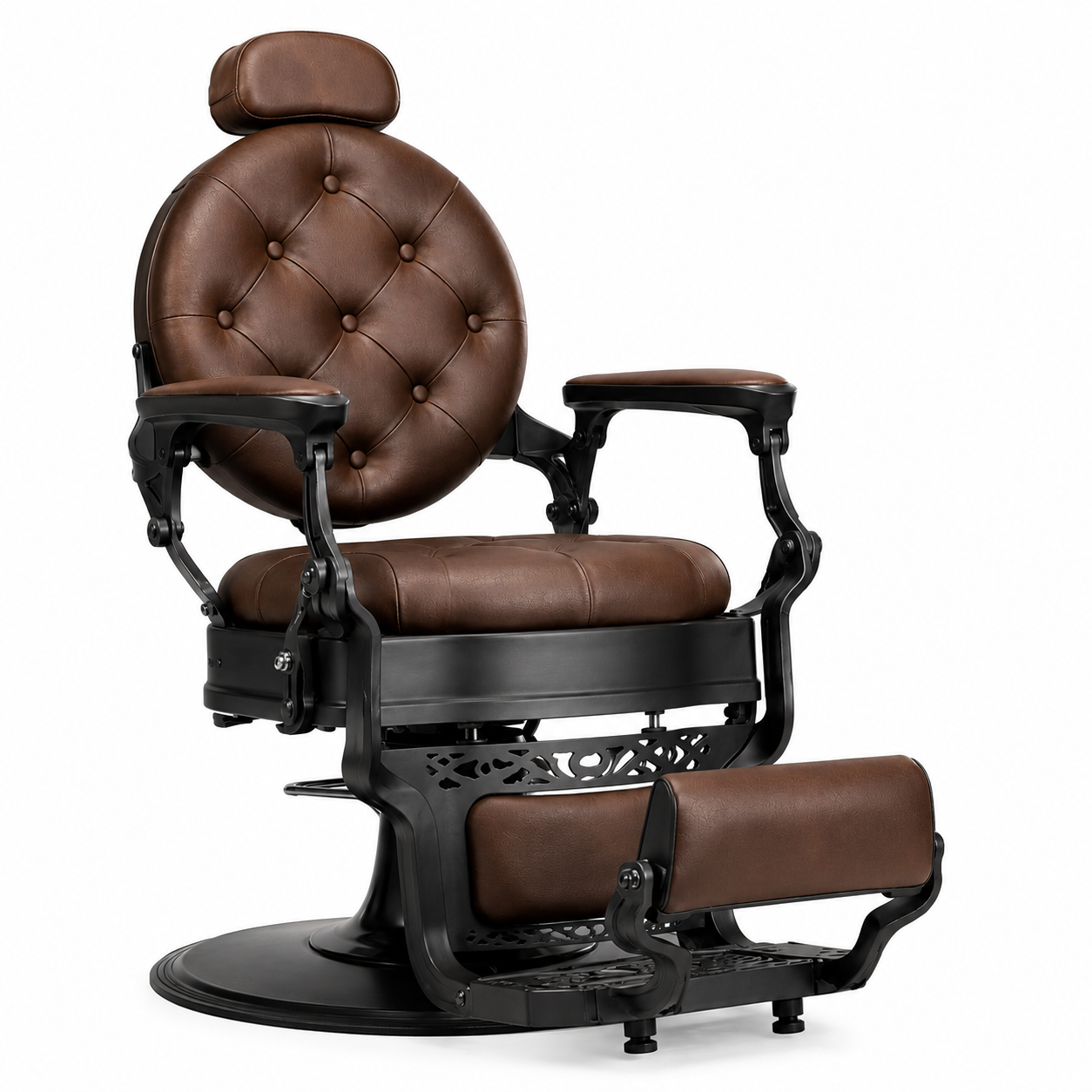 DuraSleek Noir. Black Executive Barber Chair