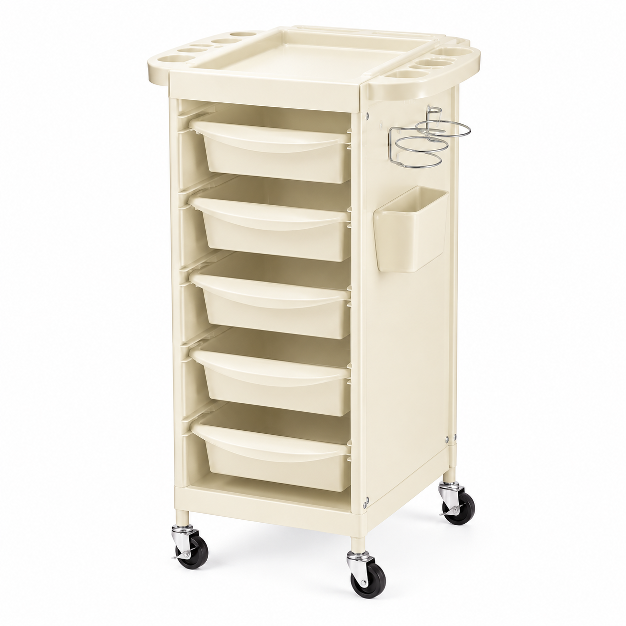 DuraSleek Carbon. Rolling Salon Trolley